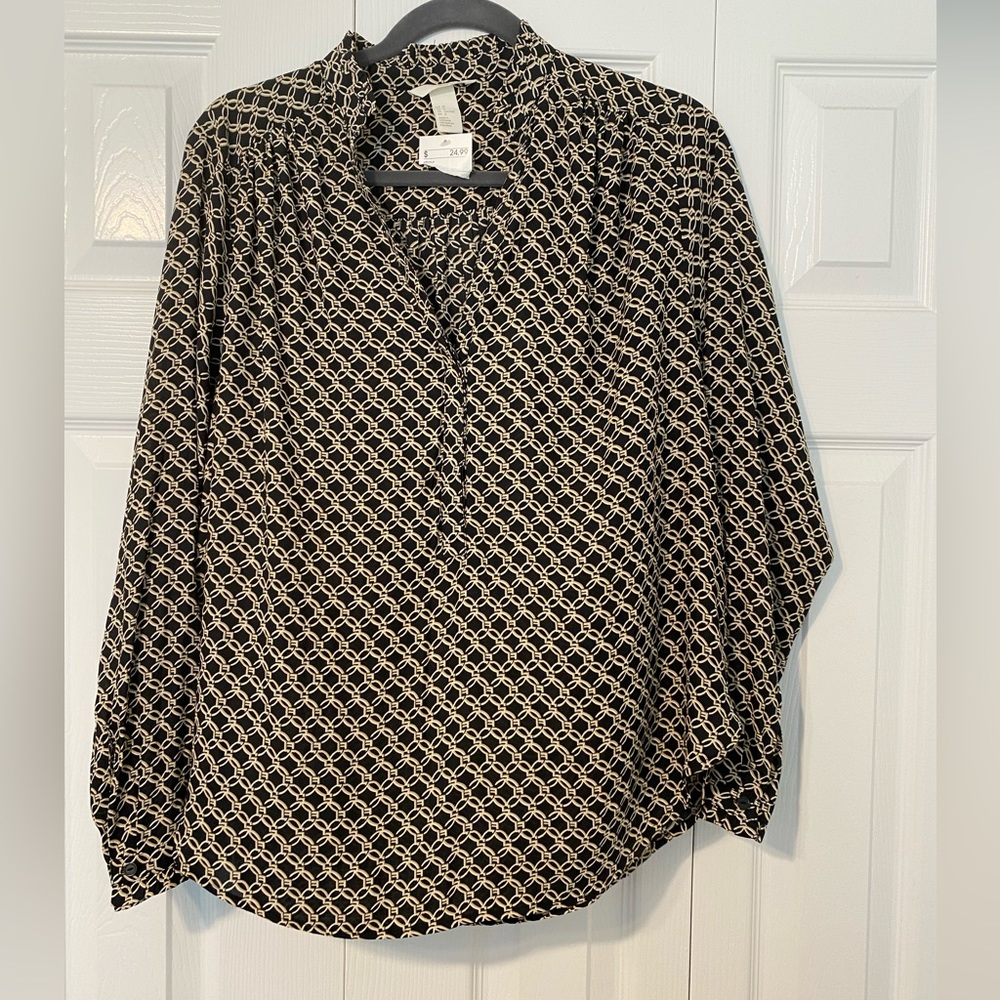 HM womens long sleeve shirt size 8